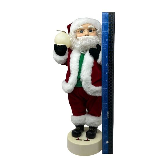 Mr Mrs Claus Light Up Musical Play Music Christmas Figures Holiday Decor Set Vtg - Picture 16 of 16